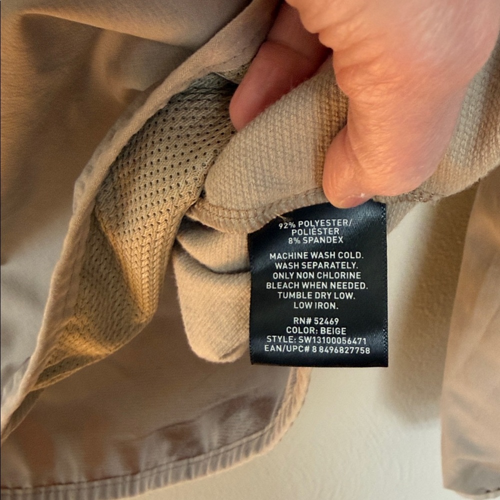 Swiss Tech Tan Hooded Half-Zip Jacket - Picture 4 of 5
